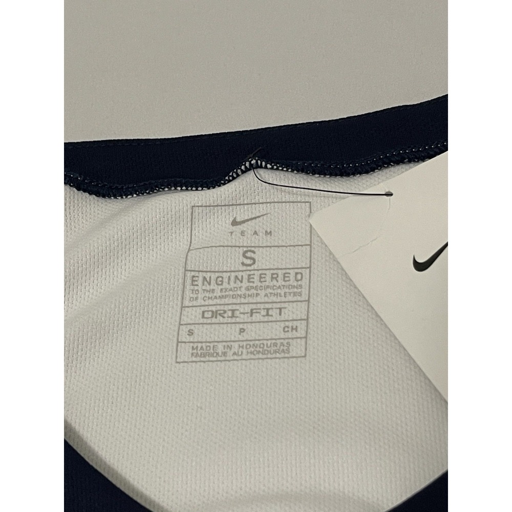 Nike Stock Fadeaway Basketball Jersey Men's‎ Small CQ4349-107 White/Blue Trim - Picture 2 of 7